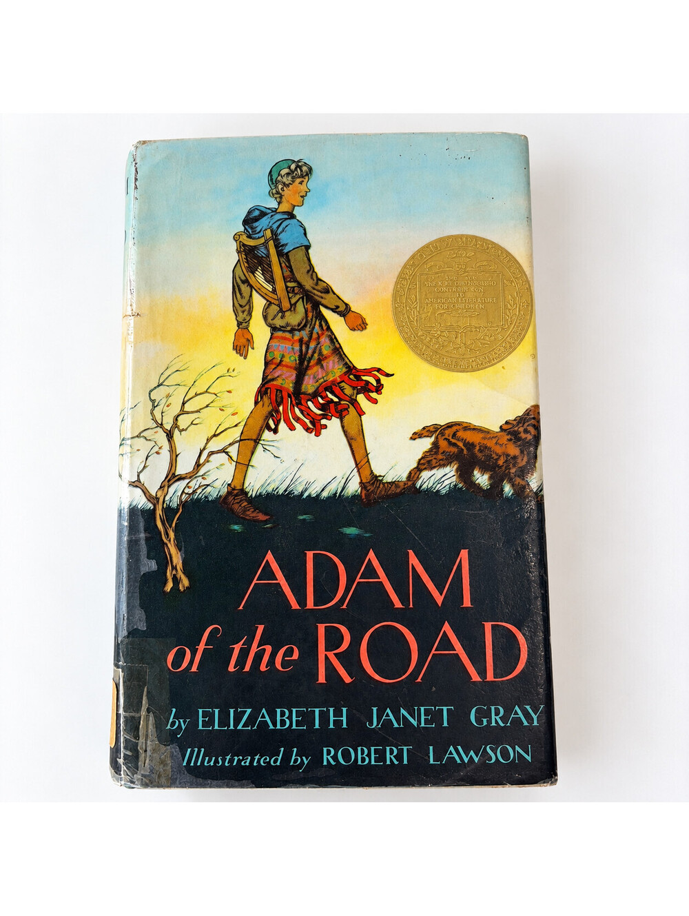 Adam Of The Road Elizabeth Janet Gray Robert Lawson 1962 HC Book DJ Newbery